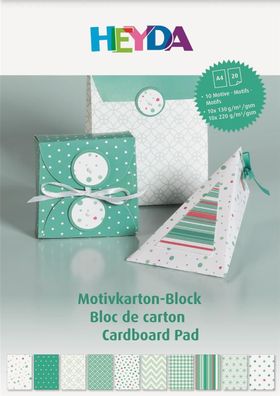 Heyda 204712103 Motivkarton-Block A4 mint