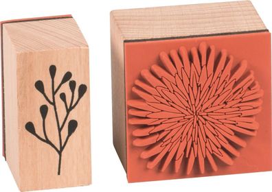 Heyda 204888690 Stempel-Set "Blumen" 12 x 10 x 3 cm