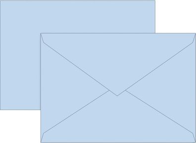 Brunnen 105125232 Briefumschlag Universalpapier C6 hellblau
