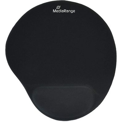 MediaRange Mousepad mit Handgelenkauflage schwarz