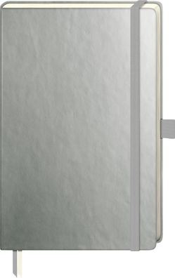 Brunnen 105554892 Notizbuch Kompagnon Metallic 12,5 x 19,5 cm dotted anthrazit