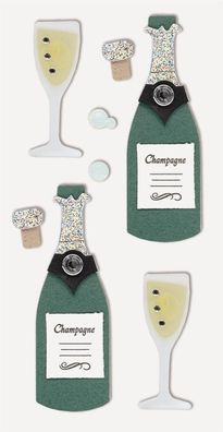 Heyda 203780620 Stick-On's-Mix "Champagner" 7,5 x 16,5 cm