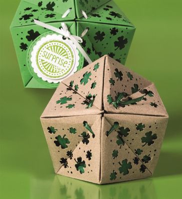 Heyda 203687770 Flexi-Motivstanzer „Kleeblätter“, 40 mm