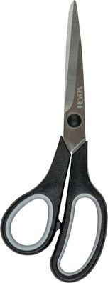 Heyda 2048093 Universalschere Soft-Touch Linkshänder 21 cm Grifffarbe: schwarz/grau
