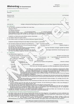 Brunnen 1025203 Formular "Mietvertrag für Gewerberäume" A4