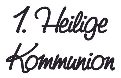 KNORR prandell 218306047 Wachsschrift "1. Heilige Kommunion" goldfarben