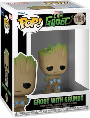 Marvel I am Groot - Groot with Grunds 1194 - Funko Pop! Vinyl Figur