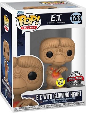 E.T - E.T. with Glowing Heart 1258 Special Edition Glows - Funko Pop! Vinyl Figu