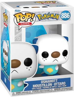 Pok&eacute; on - Oshawott Moustillon Ottaro 886 - Funko Pop! Vinyl Figur