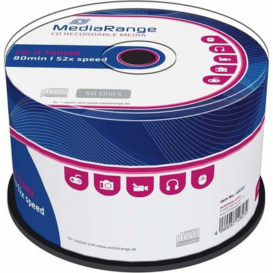 CD-R 700 MB (52fach, 50 Stück)