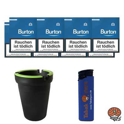 1 Stange Burton Blau Filter Zigarillos (25 Stück / Schachtel) + Zubehör (FZ)