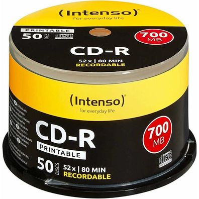 50 Intenso CD-R 700 MB bedruckbar