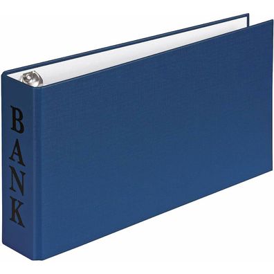 Veloflex VELOCOLOR® Bankringbuch 2-Ringe blau 4,5 cm DIN A6 quer