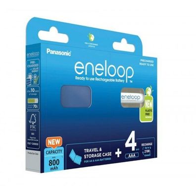 4 eneloop Akkus Micro AAA 800 mAh