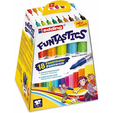 18 edding Funtastics Filzstifte farbsortiert