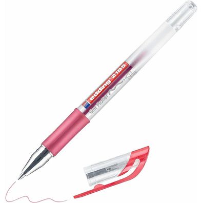 edding 2185 Crystaljelly Gelschreiber transparent 0,7 mm, Schreibfarbe: rot
