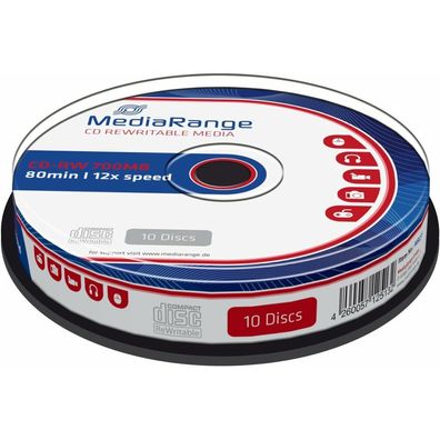 CD-RW 700 MB (12fach, 10 Stück)