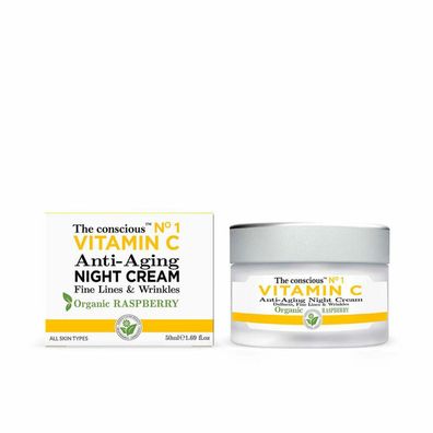Vitamin C anti-aging night cream organic raspberry 50ml