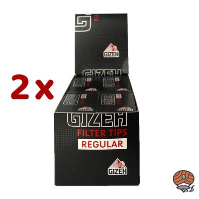 2 Boxen Gizeh Filter Tips Regular je 24 Hefte à 35 Tips