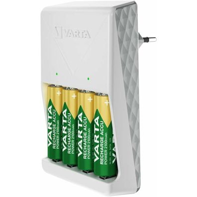 VARTA Plug Charger Akku-Schnellladegerät inkl. Akkus