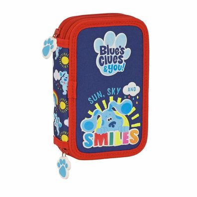 Doppel-Federtasche Blue's Clues Marineblau (28 pcs)