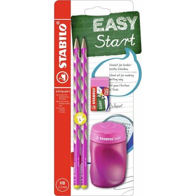 Stabilo EASYgraph Schulset für Linkshänder rosa