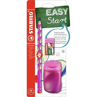 Stabilo EASYgraph Schulset für rechtshändige Kinder rosa