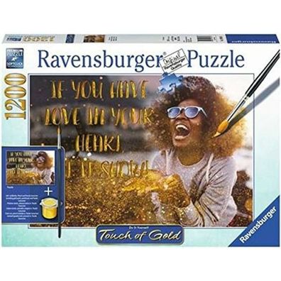 Ravensburger Puzzle Touch of Gold Show Love 1200 Teile