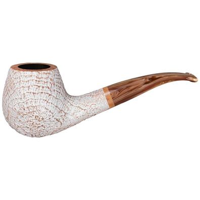 VAUEN Pfeife Fuji 4201, weiß, sandgestrahlt, 9mm Filter