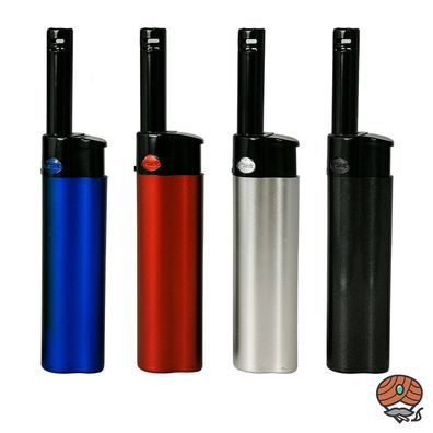 4 Atomic Mini Stabfeuerzeuge BBQ Lighter Metallic