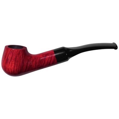 VAUEN Pfeife Minni 3, rot schwarz, glatt, 9mm Filter