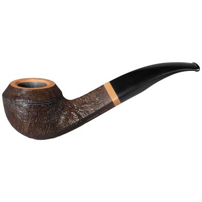 VAUEN Pfeife Mokka 5268, dunkelbraun, sandgestrahlt, 9mm Filter