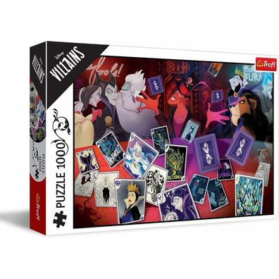 TREFL Puzzle Disney-Bösewichte: Nur gute Karten 1000 Stück