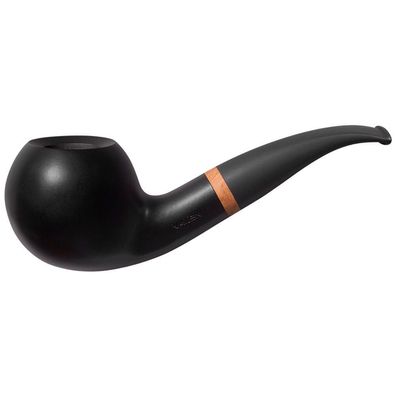 VAUEN Pfeife Olaf 1837, schwarz, glatt, matt, 9mm Filter