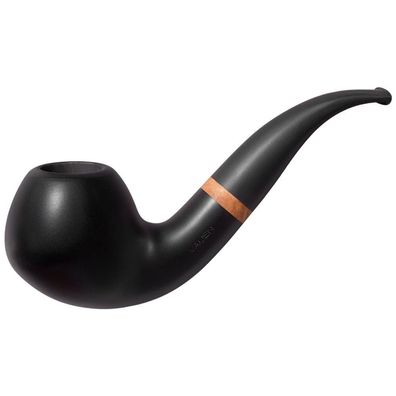 VAUEN Pfeife Olaf 1815, schwarz, glatt, matt, 9mm Filter
