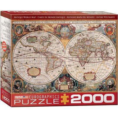 Eurographics Puzzle Antike Weltkarte 2000 Teile