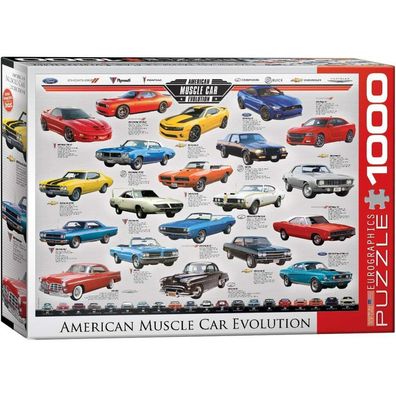 Eurographics Puzzle Evolution der amerikanischen Rennwagen 1000 Teile