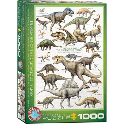 Eurographics Puzzle Welt der Dinosaurier: Kreide 1000 Teile