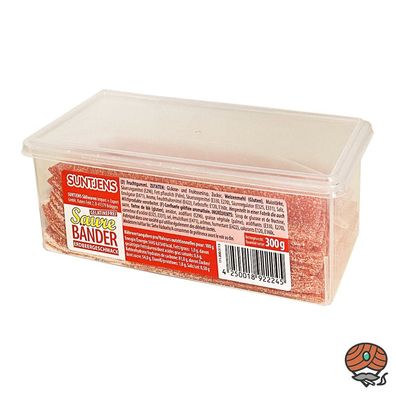 Suntjens Saure Bänder - Erdbeergeschmack, 300 g