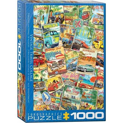 Eurographics Puzzle Retro-Reise-Collage 1000 Teile
