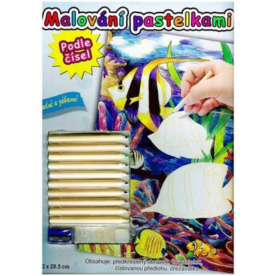 Artlover Malen mit Buntstiften nach Zahlen Fisch