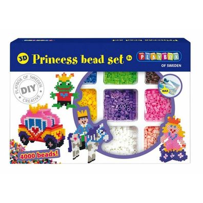 Playbox Bügelperlen Märchen mit Prinzessin 3D, 4000Stück