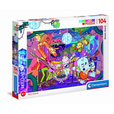 Clementoni Brillantes Puzzle Musikgruppe 104 Teile