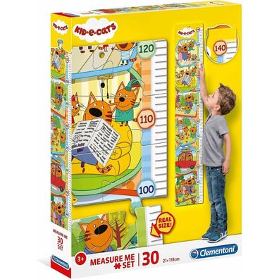 Clementoni Puzzle Meter Kind gegen Katze 30 Teile