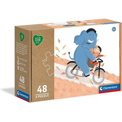 Clementoni Play For Future Puzzle Be My Friend 3x48 Teile