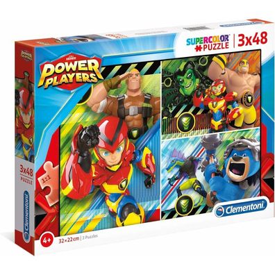 Clementoni Puzzle Power Players 3x48 Teile