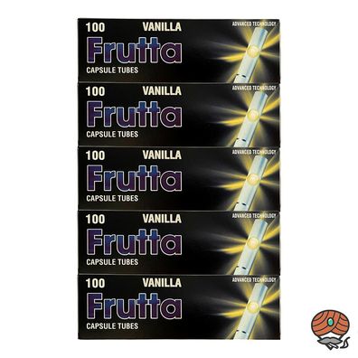 5x Frutta Vanilla / Vanille Click-Zigarettenhülsen Filter Hülsen mit Geschmack