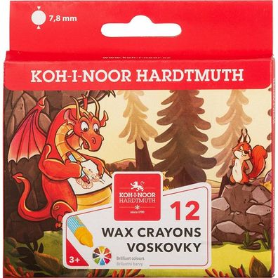 KOH-I-NOOR Schule Wachsmalstifte 12pcs