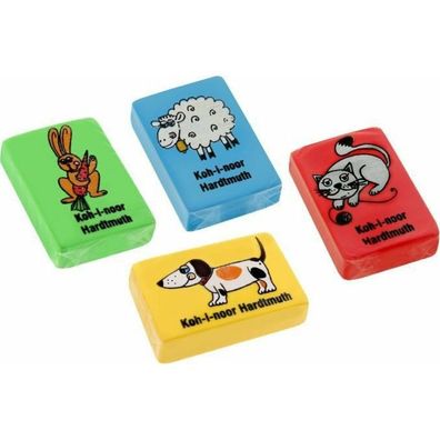 KOH-I-NOOR Kunststoff-Gummi-Tiere 1 Stück (Mix)