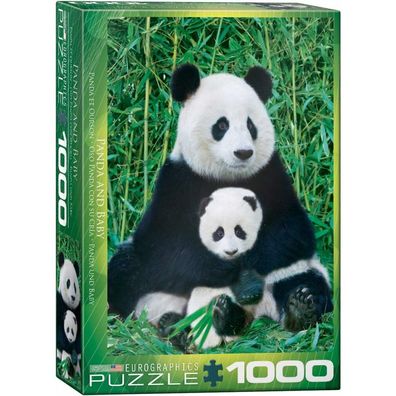 Eurographics Puzzle Panda und Jungtier 1000 Teile